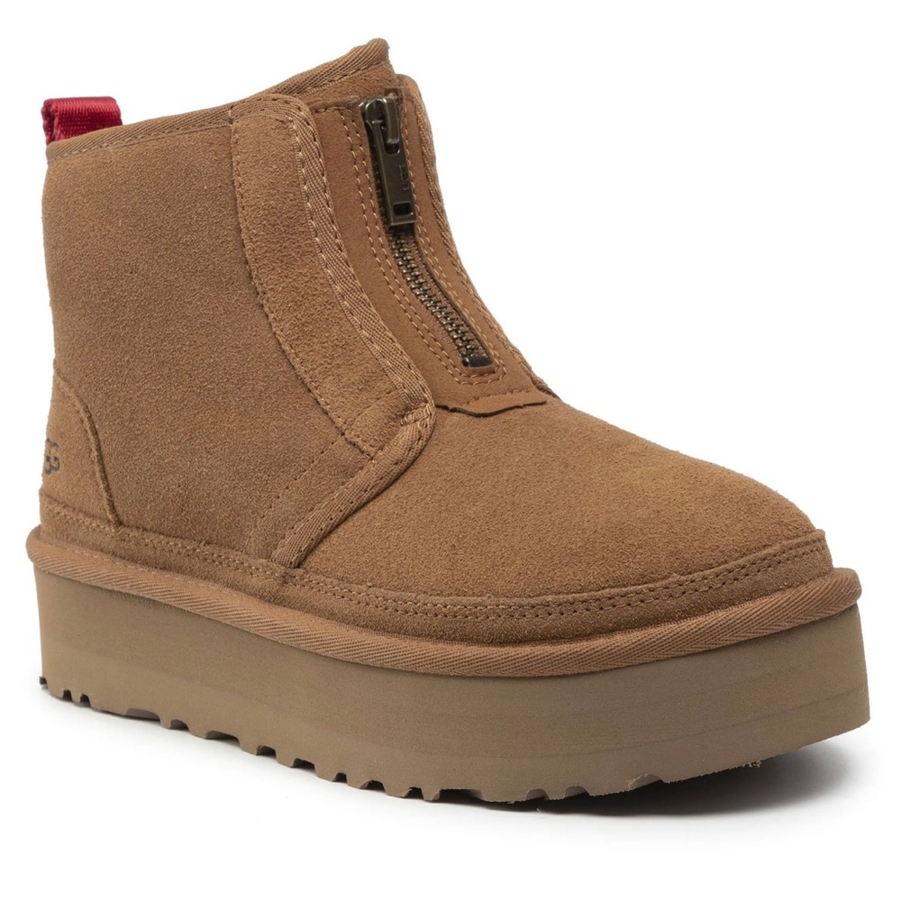 New Ugg Neumel Platform Zip Chestnut